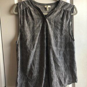 Joie Silk Printed Sleeveless Blouse